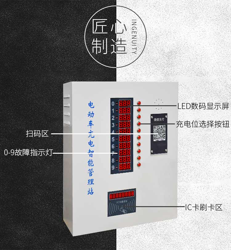 微信支付電動(dòng)車(chē)充電站指示面板