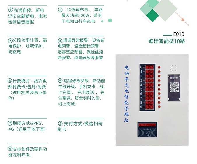 微信支付電動(dòng)車(chē)充電站產(chǎn)品功能